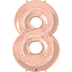 BALAO 34" NUMERO PC1 8 ROSE GOLD