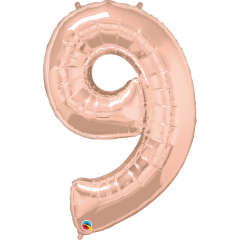 BALAO 34" NUMERO PC1 9 ROSE GOLD