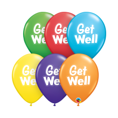 BALAO 11" R ARCO-IRIS PC50 GET WELL DASHED OUTLINE