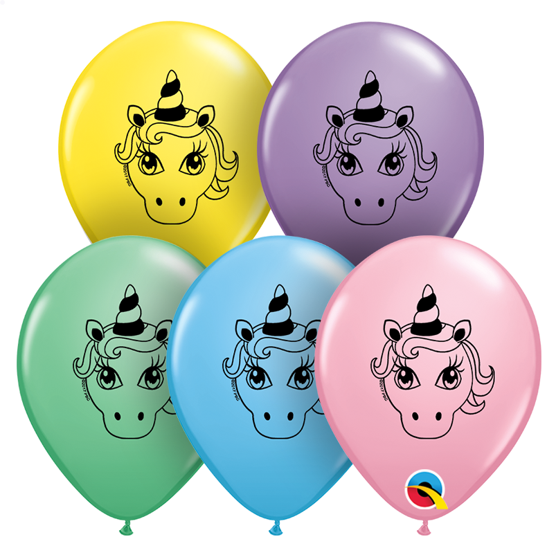 BALAO 5" R SORT PASTEL PC100 UNICORN HEAD