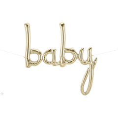 BALAO 46" ESCRITA PC1 BABY WHITE GOLD