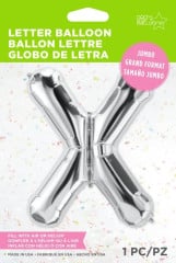 BALAO 34" LETRA PC1 X PRATA