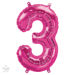 BALAO 16" NUMERO PC1 3 MAGENTA