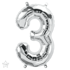 BALAO 16" NUMERO PC1 3 SILVER