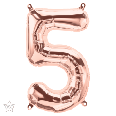 BALAO 16" NUMERO PC1 5 ROSE GOLD