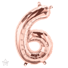BALAO 16" NUMERO PC1 6 ROSE GOLD