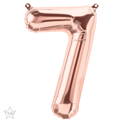 BALAO 16" NUMERO PC1 7 ROSE GOLD