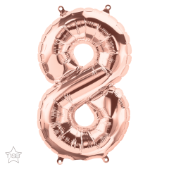 BALAO 16" NUMERO PC1 8 ROSE GOLD