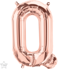 BALAO 16" LETRA PC1 Q OURO ROSE