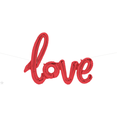 BALAO 40" ESCRITA PC1 LOVE RED