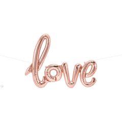 BALAO 40" ESCRITA PC1 LOVE ROSE GOLD