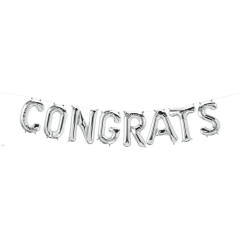 16" KIT CONGRATS SILVER
