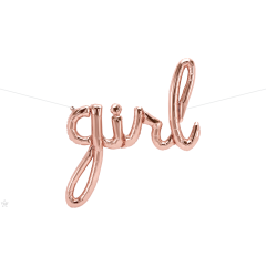 BALAO 37" ESCRITA PC1 GIRL ROSE GOLD