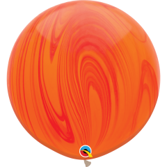 BALAO 30" R VERMELHO LARJ PC2 RED ORANGE SUPERAGATE RAINBOW