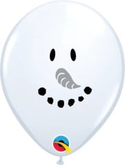 BALAO 5" R BRANCO PC100 SORRISO BONECO DE NEVE