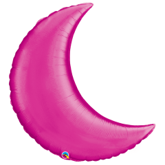BALAO 35" LUA CRESCENTE SOLTO MAGENTA PLAIN FOIL
