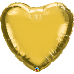 BALAO 36" CORACAO SOLTO METALLIC GOLD