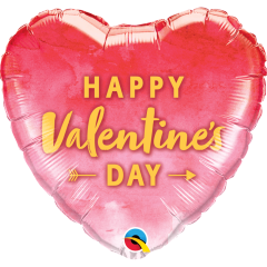 BALAO 18" CORACAO PC1 VALENTINE'S DAY ARROW GOLD