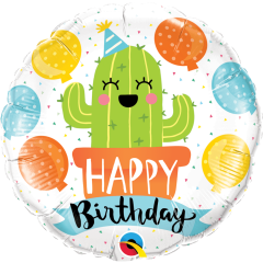 BALAO 18" REDONDO PC1 BDAY PARTY CACTUS