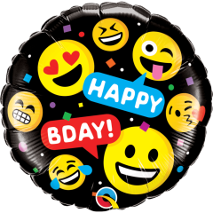 BALAO 18" REDONDO PC1 SMILES HAPPY BDAY!