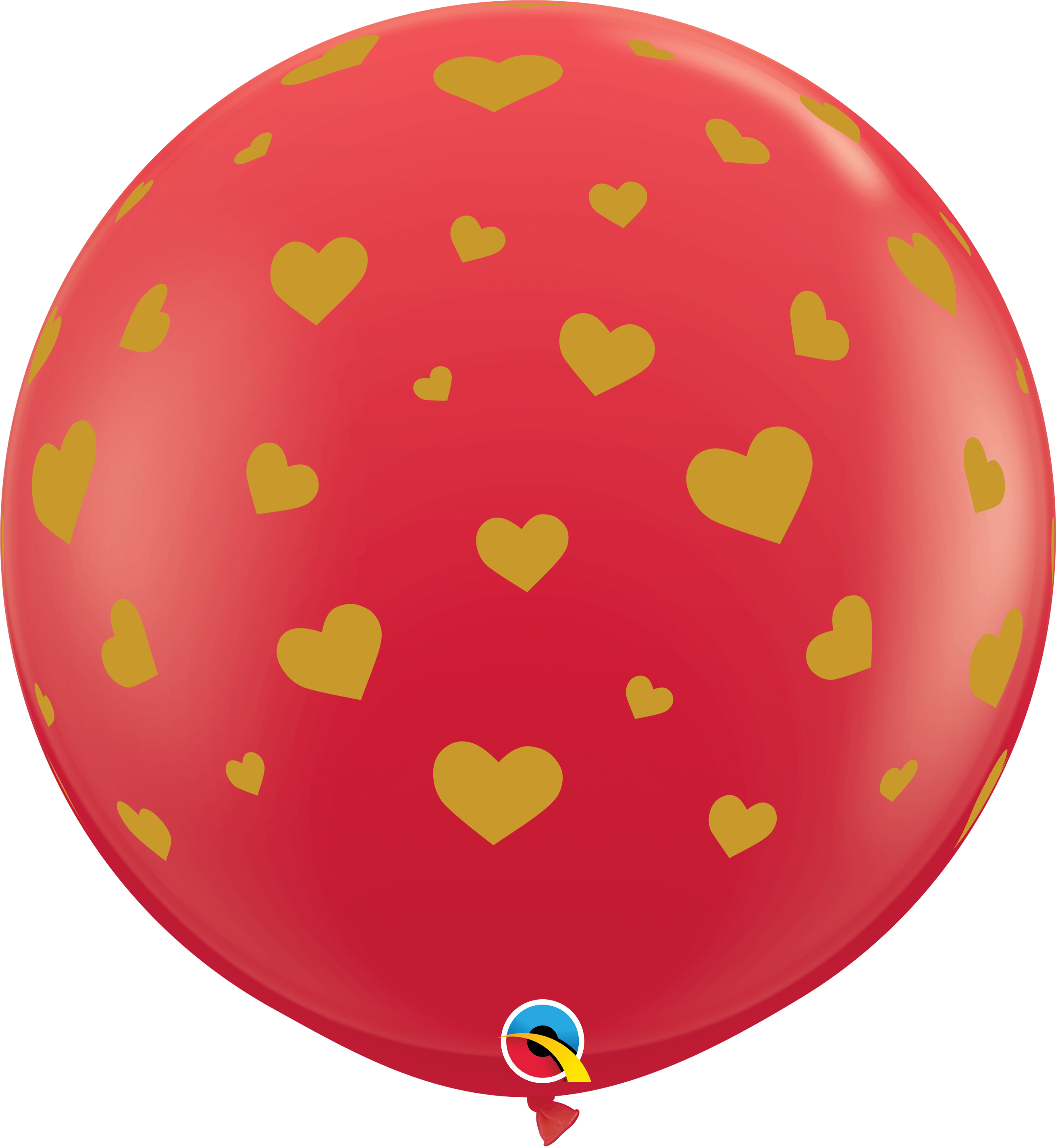 BALAO 3' R VERMELHO PC2 RANDOM HEARTS-A-RND
