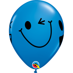 BALAO 11" R SORT EST C/BC PC50 SMILE FACES