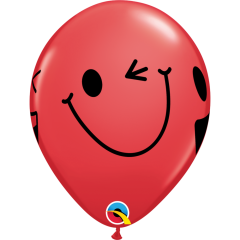 BALAO 11" R SORT EST C/BC PC50 SMILE FACES
