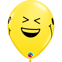 BALAO 11" R SORT EST C/BC PC50 SMILE FACES