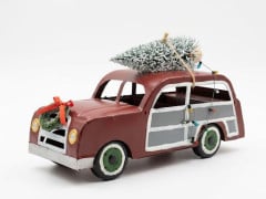 CARRO DE NATAL VINTAGE VERMELHO