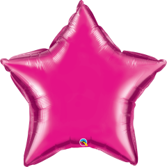 BALAO 36" ESTRELA SOLTO MAGENTA