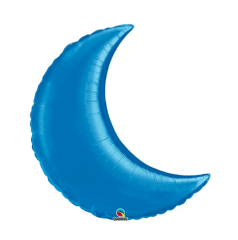 BALAO 35" LUA CRESCENTE SOLTO SAPPHIRE BLUE PLAIN FOIL