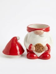 POTE DE BISCOITO EM CARÂMICA - GNOMO DE NATAL