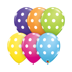 BALAO 11" R SORT TROP PC50 BIG POLKA DOTS