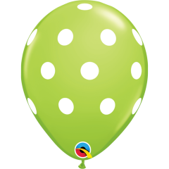 BALAO 11" R SORT TROP PC50 BIG POLKA DOTS