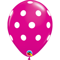 BALAO 11" R SORT TROP PC50 BIG POLKA DOTS