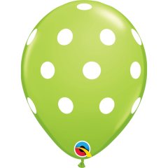 BALAO 11" R SORT ESP PC50 BIG POLKA DOTS (PASTELS)