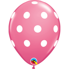 BALAO 11" R SORT ESP PC50 BIG POLKA DOTS (PASTELS)