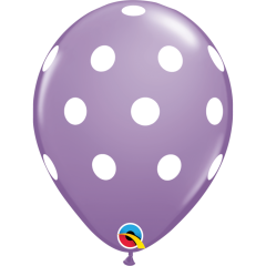 BALAO 11" R SORT ESP PC50 BIG POLKA DOTS (PASTELS)