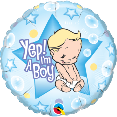 BALAO 18" REDONDO PC1 YEP! I'M A BOY