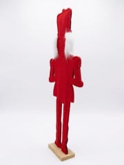 BONECO QUEBRA - NOZES DE FELTRO COM TAMBOR - BASE DE MADEIRA