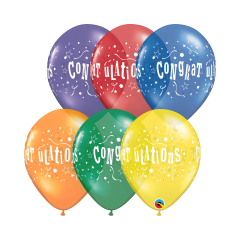 BALAO 11" R SORT ESP PC50 CONGRATULATIONS STARS