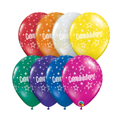 BALAO 11" R SORT JOIA PC50 CONGRATULATIONS STAR PATTERNS