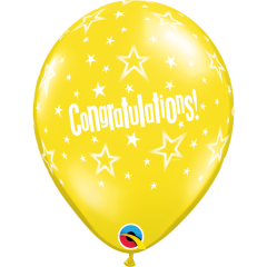 BALAO 11" R SORT JOIA PC50 CONGRATULATIONS STAR PATTERNS