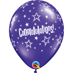BALAO 11" R SORT JOIA PC50 CONGRATULATIONS STAR PATTERNS