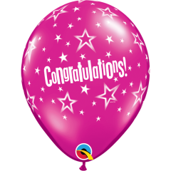 BALAO 11" R SORT JOIA PC50 CONGRATULATIONS STAR PATTERNS
