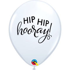 BALAO 11" R BRANCO PC50 SIMPLY HIP HIP HOORAY