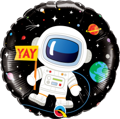 BALAO 18" REDONDO PC1 BDAY ASTRONAUT