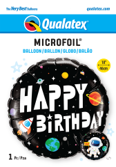 BALAO 18" REDONDO PC1 BDAY ASTRONAUT