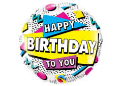 BALAO 18" REDONDO PC1 HAPPY BIRTHDAY TO YOURETRO