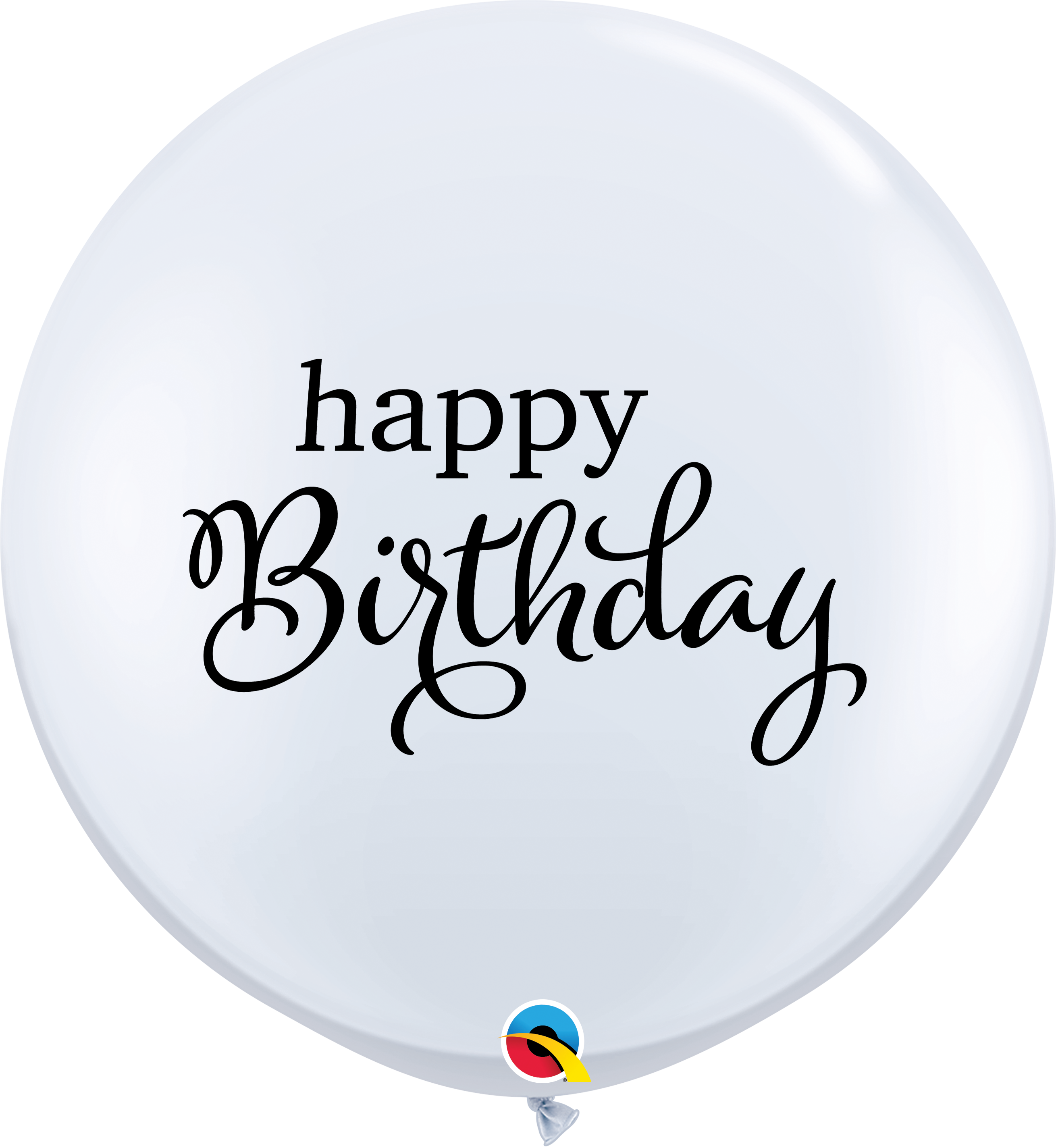 BALAO 3' R BRANCO PC2 SIMPLY HAPPY BDAY